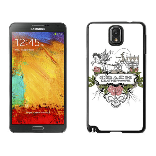 Coach Carriage Logo White Samsung Note 3 Cases DRW